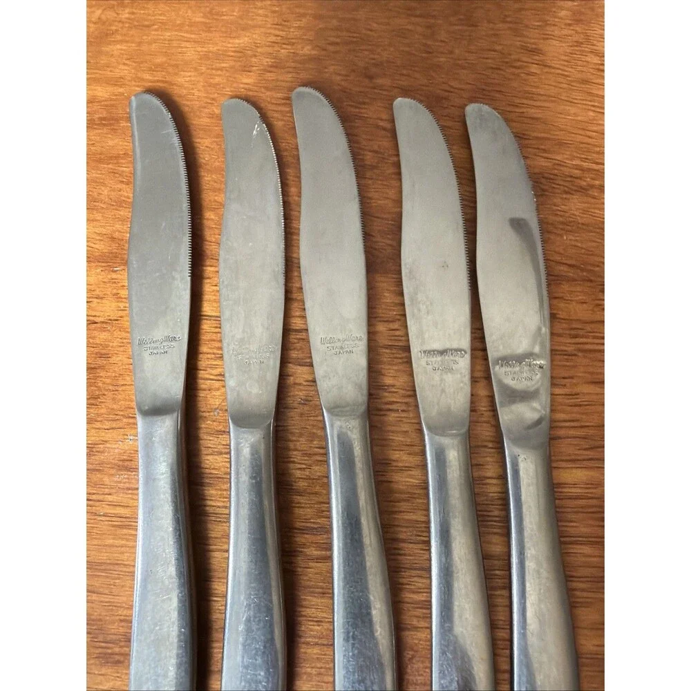 Welling Ware Japan Glossy Curved Stainless 5 Knives Knife Replacement